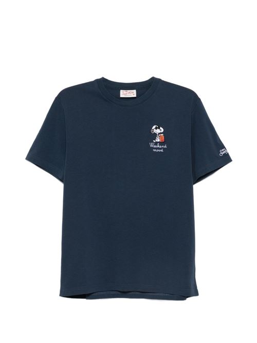T-shirt uomo MC2 Saint Barth Portofino blu con Snoopy MC2 SAINT BARTH | PORTOFINO00559L